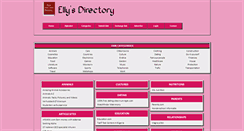 Desktop Screenshot of ellysdirectory.com
