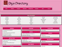 Tablet Screenshot of ellysdirectory.com